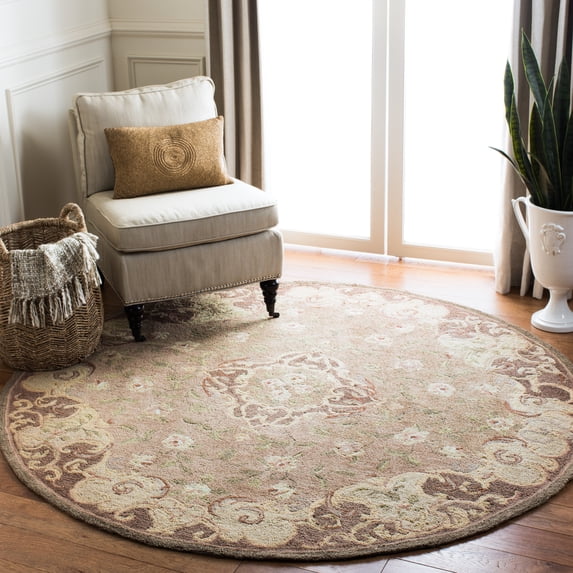 Safavieh Easy Care Mirjana Oriental Area Rug, Beige/Brown, 8' x 8' Round