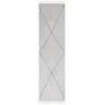 thumbnail image 1 of SAFAVIEH Easy Care Myrtle Cross Cotton Machine Washable Runner Rug, Grey/Ivory, 2'3" x 5', 1 of 8