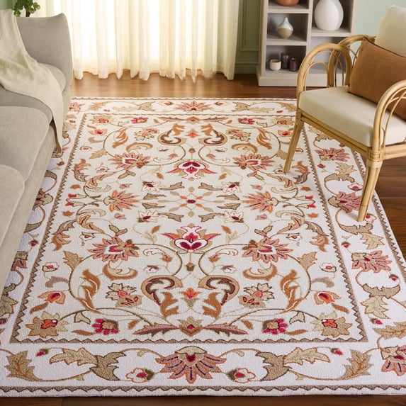 Safavieh Easy Care Myrtle Floral Area Rug, Ivory/Beige, 2' x 3'
