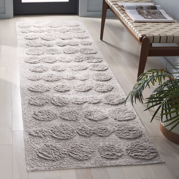 Safavieh Easy Care Nader Solid Machine Washable Runner Rug, Gray, 2'3" x 9'