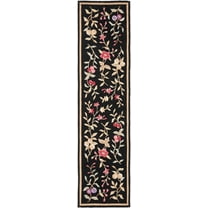 Safavieh Easy Care Ophelia Floral Runner Rug, Black, 2'6" x 10'