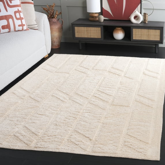 Safavieh Easy Care Raquel Geometric Machine Washable Area Rug, Ivory, 3' x 5'