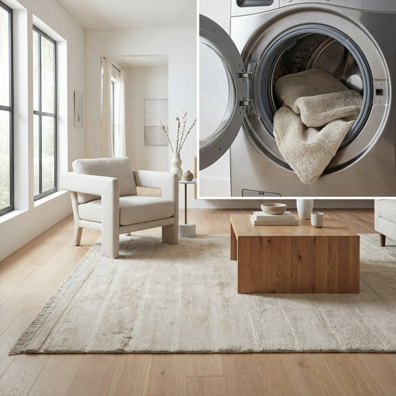 SAFAVIEH Easy Care Rosaline Distressed Area Rug, Green, 8' x 10'