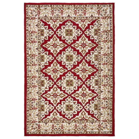 SAFAVIEH Easy Care Seamus Oriental Runner Rug, Ivory, 2'6" x 8'