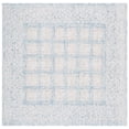 thumbnail image 1 of SAFAVIEH Ebony ARABESQUE Bordered Area Rug, Ivory/Blue, 6' x 6' Square, 1 of 10