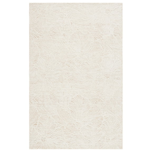 SAFAVIEH Ebony Aaliyah Floral Area Rug, Gold/Ivory, 5' x 8'