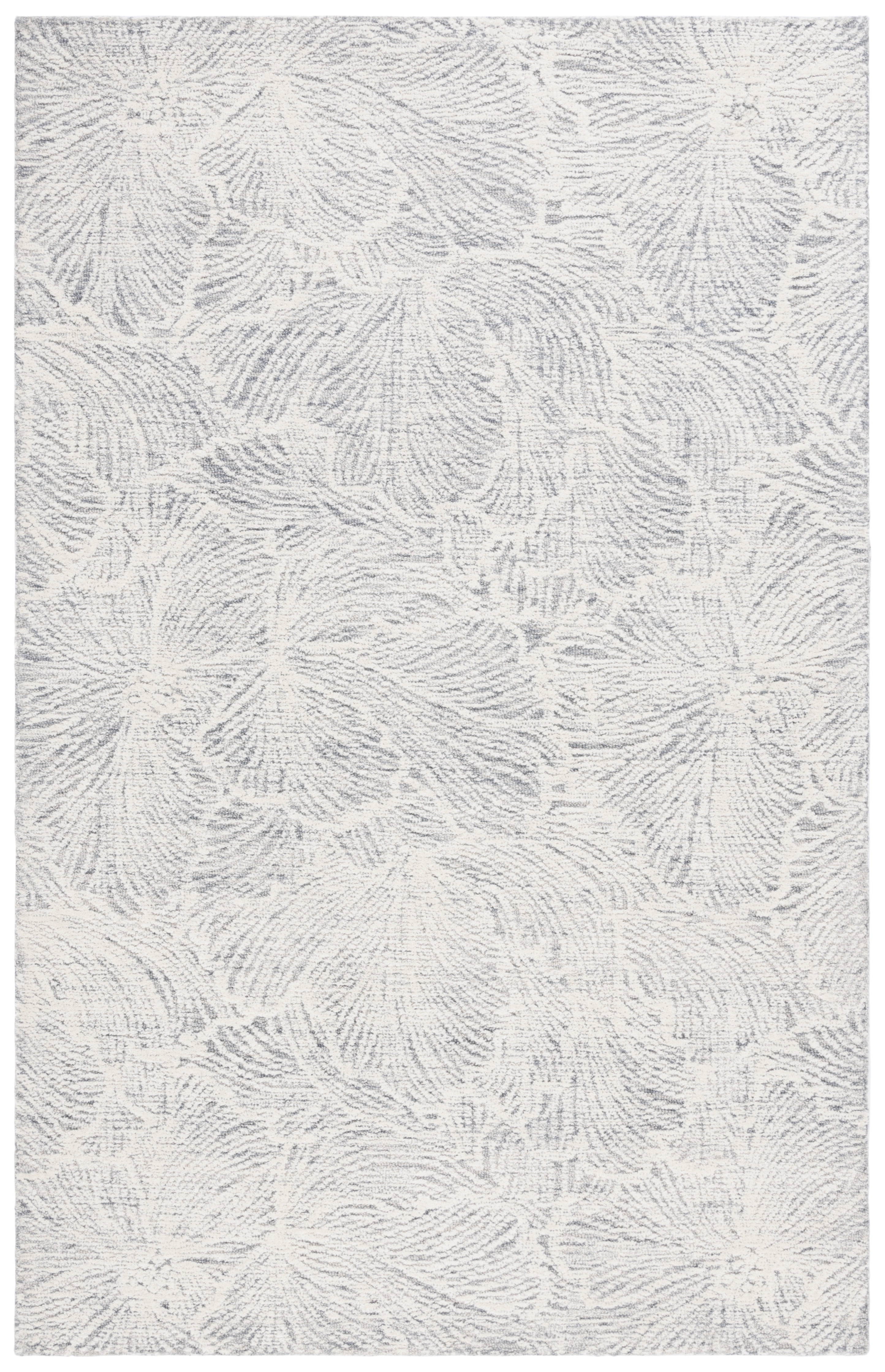 SAFAVIEH Ebony Aaliyah Floral Area Rug, Grey/Ivory, 8' x 10'