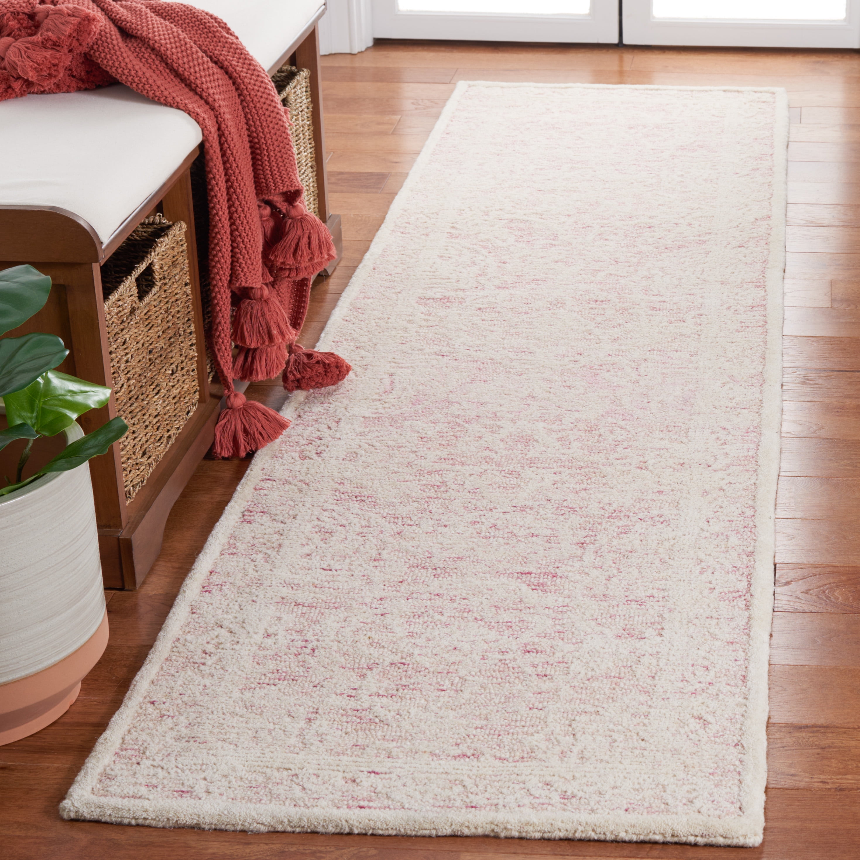 Safavieh Ebony Aaron Floral Runner Rug, Pink/Ivory, 2'3" x 9'