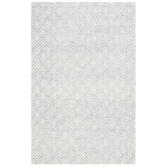 SAFAVIEH Ebony Abagail Diamond Area Rug, Grey/Ivory, 8' x 10'