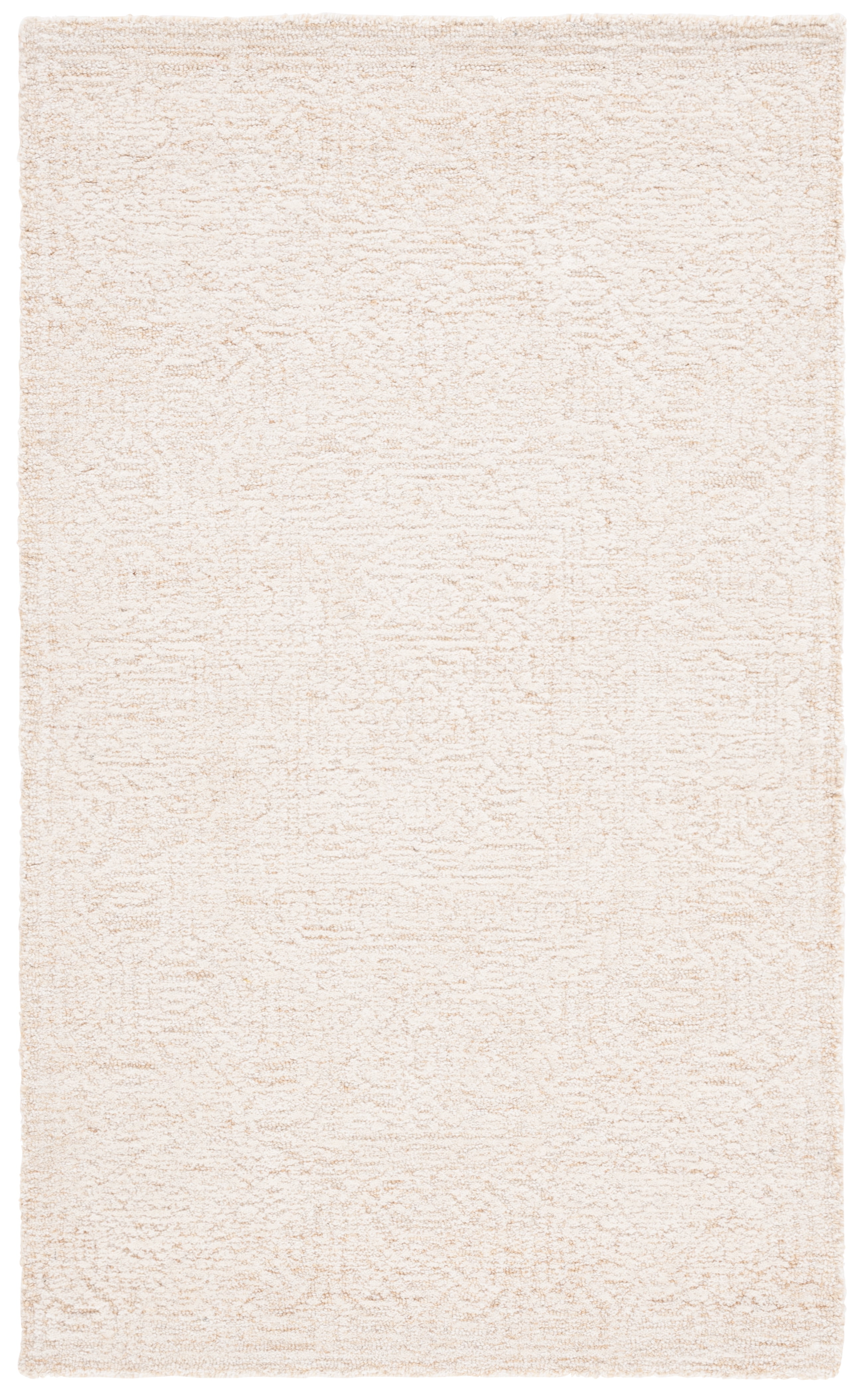 Ivory Hand Tufted Wool Round Area Rug