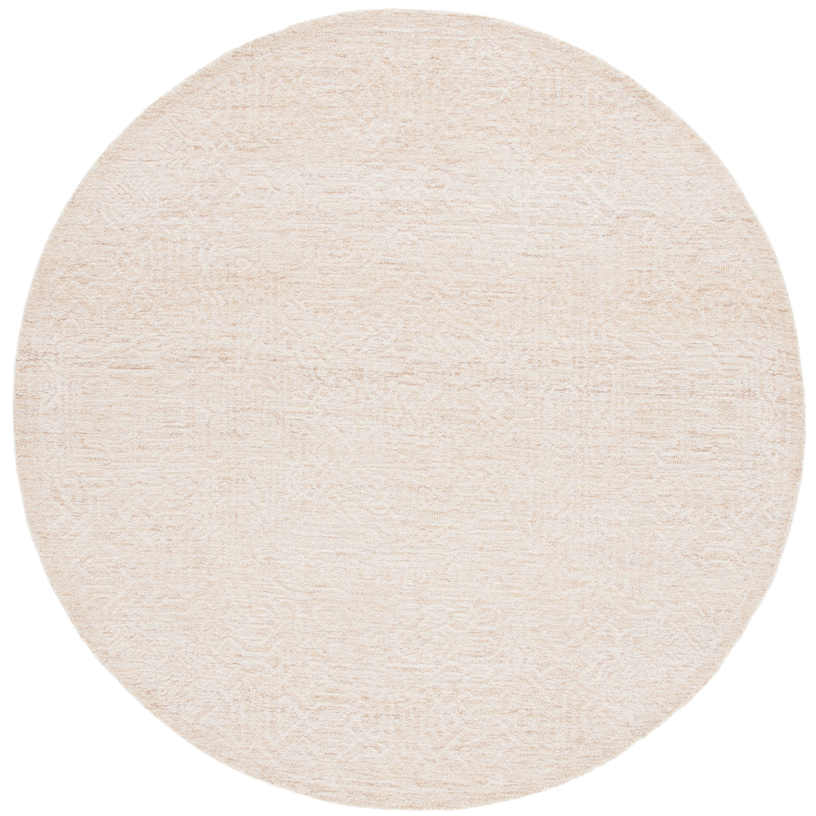 SAFAVIEH Ebony Abbey Geometric Area Rug, Gold/Ivory, 6' x 6' Round
