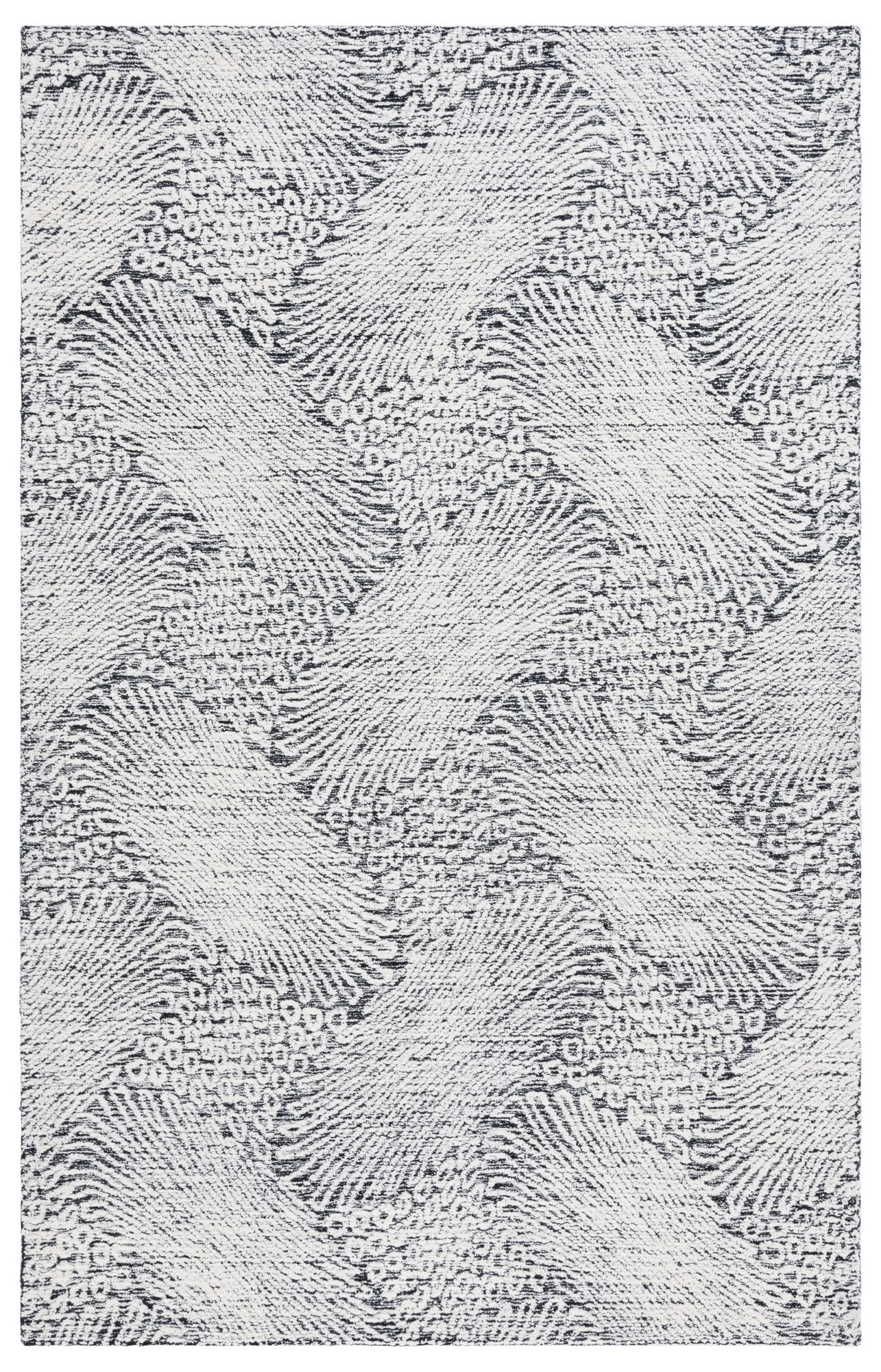 SAFAVIEH Ebony Abbott Floral Area Rug, Black/Ivory, 8' x 10'