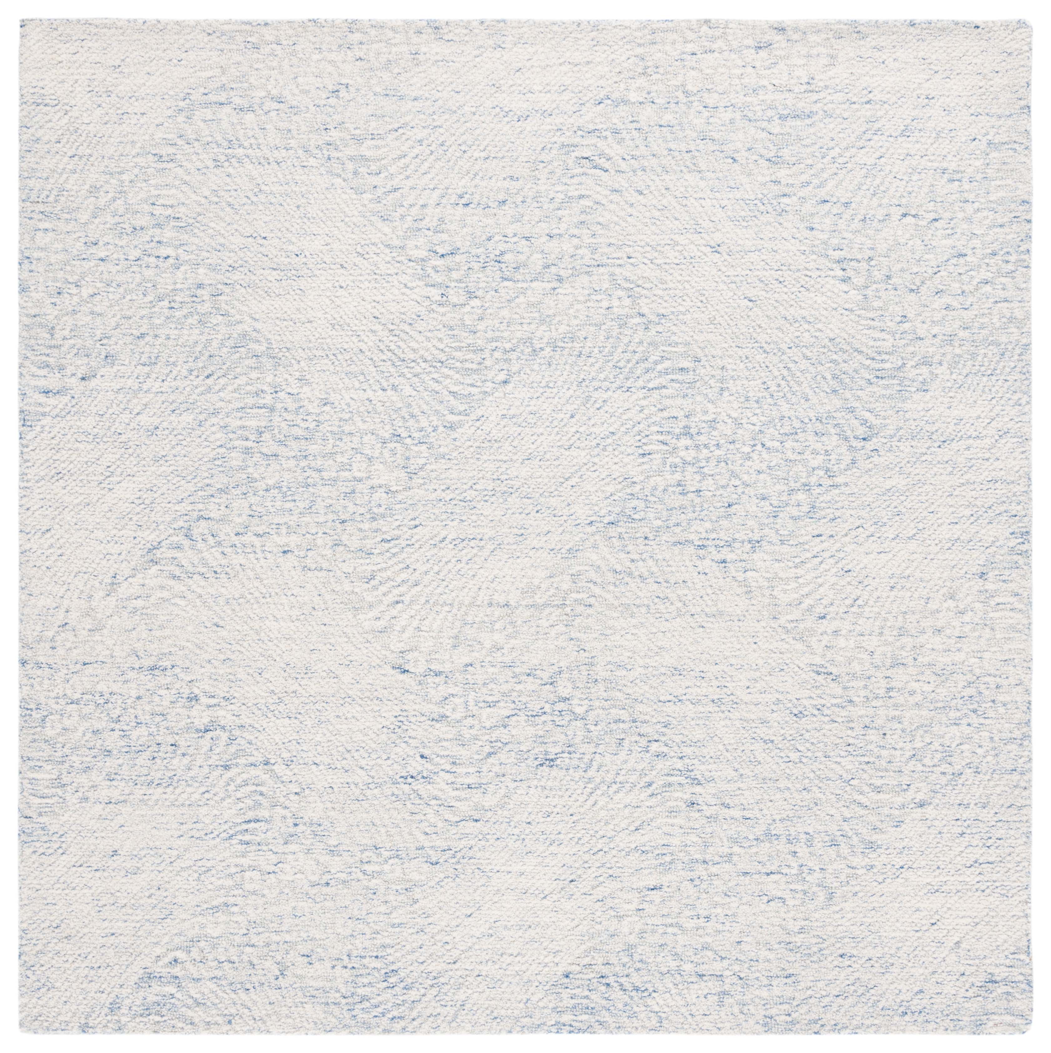 SAFAVIEH Ebony Abbott Floral Area Rug, Blue/Ivory, 6' x 6' Square