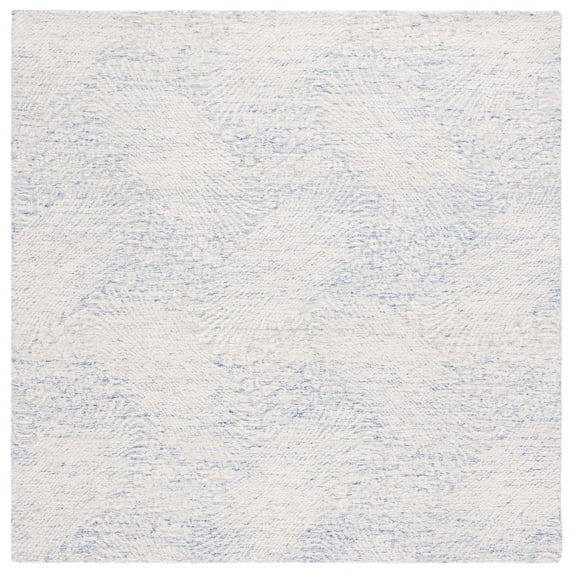 SAFAVIEH Ebony Abbott Floral Area Rug, Blue/Ivory, 6' x 6' Square