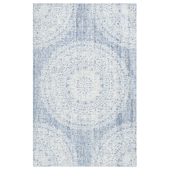 SAFAVIEH Ebony Abby Oriental Area Rug, Blue/Ivory, 6' x 9'