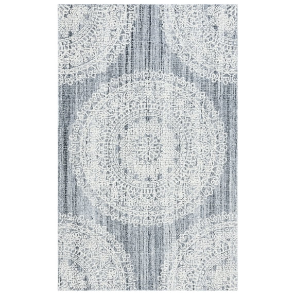 SAFAVIEH Ebony Abby Oriental Area Rug, Grey/Ivory, 5' x 8'