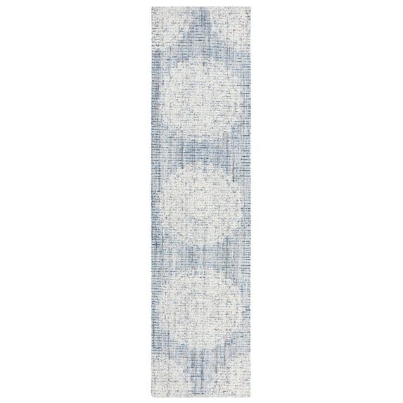 SAFAVIEH Ebony Abby Oriental Runner Rug, Blue/Ivory, 2'3" x 9'