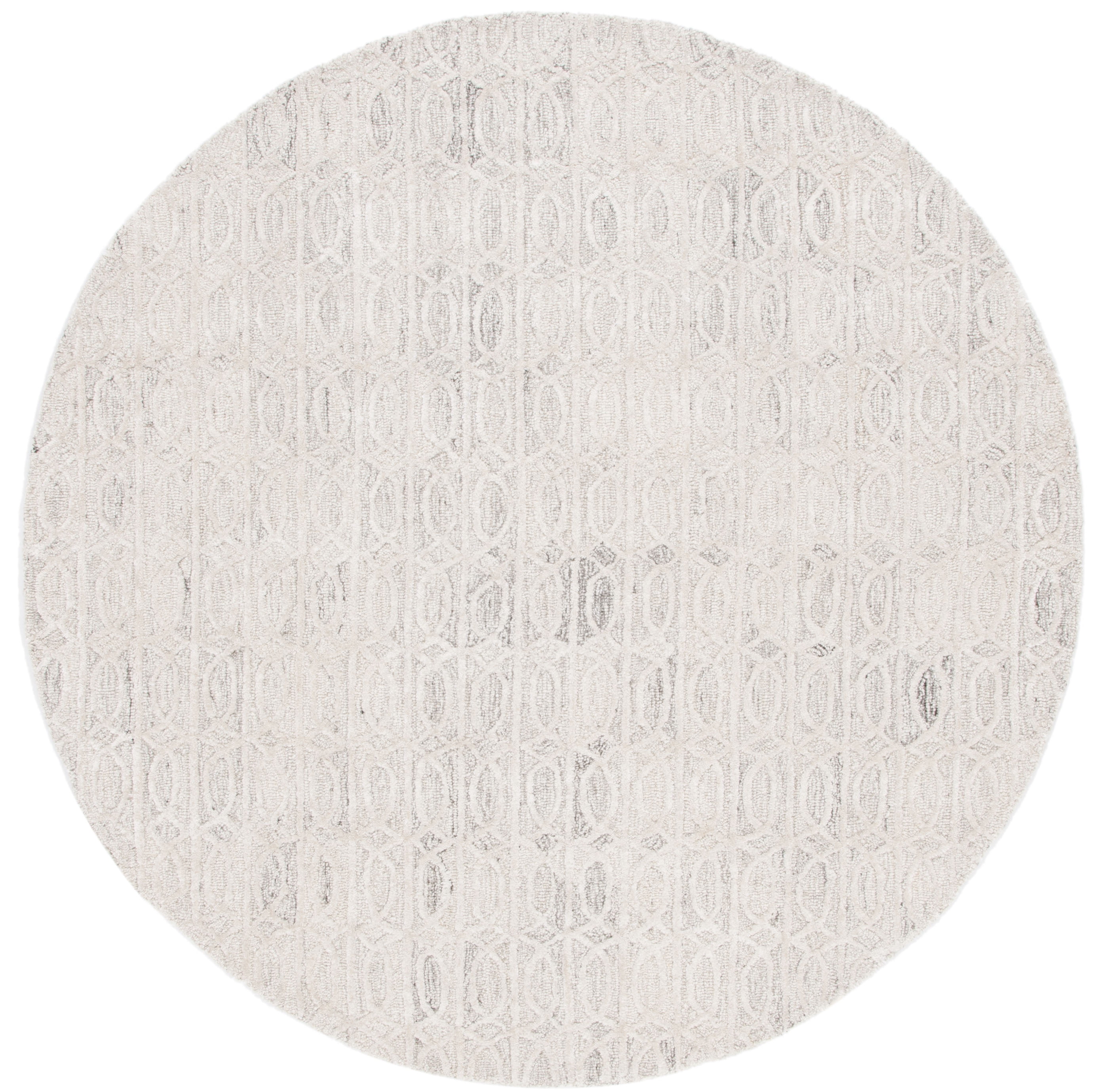 SAFAVIEH Ebony Abel Modern Area Rug, Beige/Ivory, 6' x 6' Round