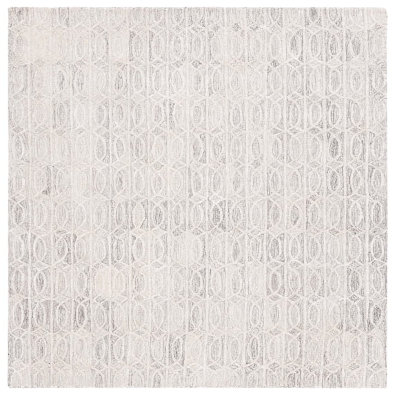 SAFAVIEH Ebony Abel Modern Area Rug, Natural/Ivory, 6' x 6' Square