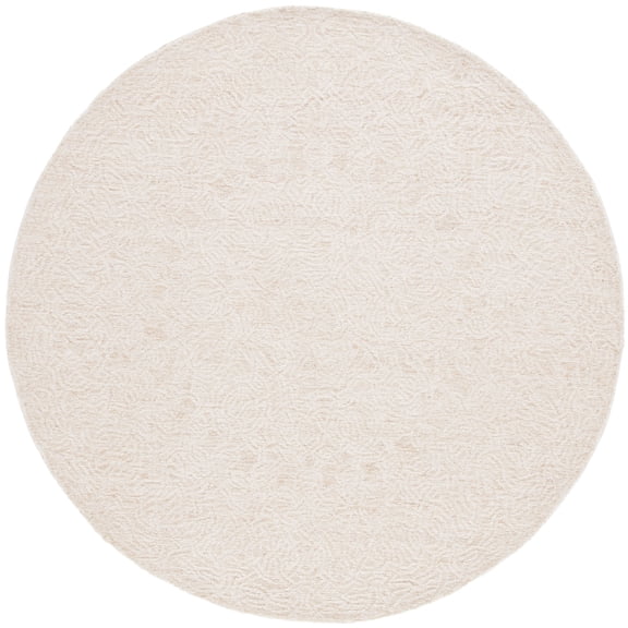 SAFAVIEH Ebony Abner Classic Area Rug, Gold/Ivory, 6' x 6' Round