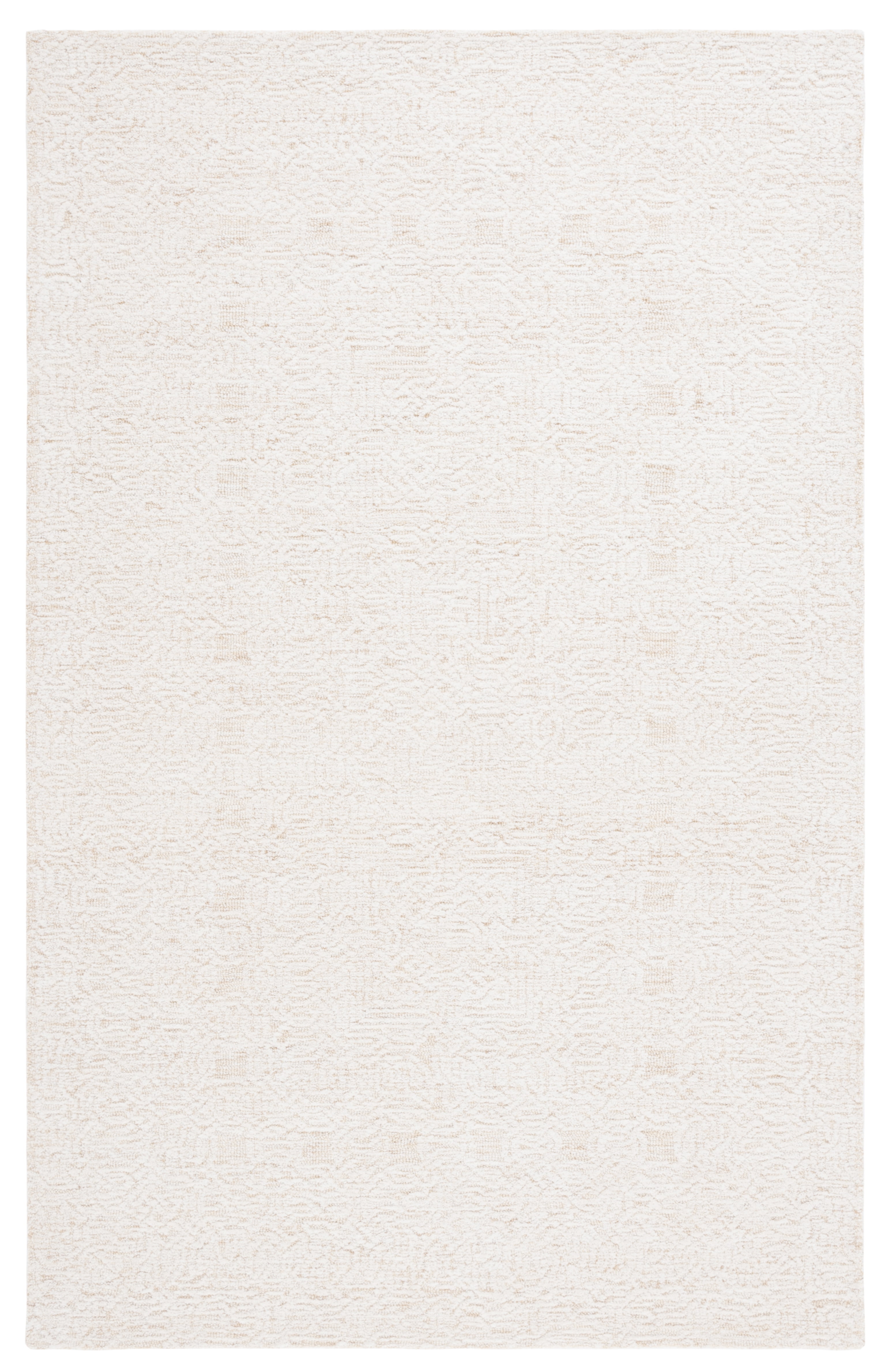 Ivory Hand Tufted Wool Rectangular 8' x 10' Area Rug