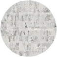 thumbnail image 1 of SAFAVIEH Ebony Abraham Diamond Area Rug, Grey/Ivory, 6' x 6' Round, 1 of 8