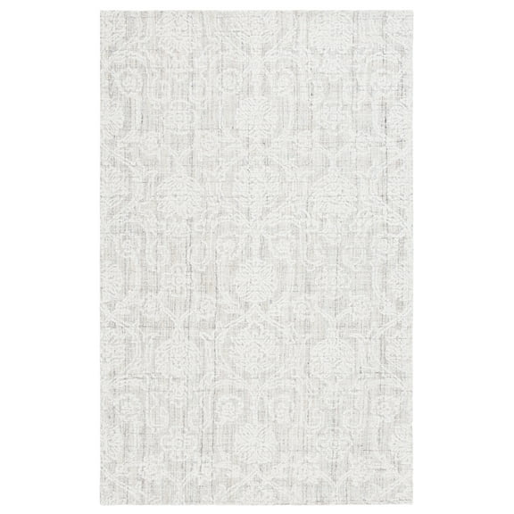 SAFAVIEH Ebony Abram Botanical Area Rug, Grey/Ivory, 5' x 8'