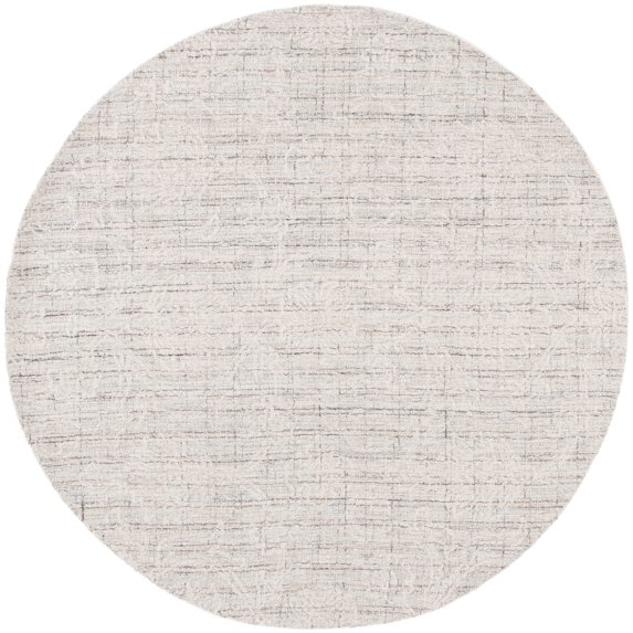 SAFAVIEH Ebony Abram Botanical Area Rug, Grey/Ivory, 6' x 6' Round