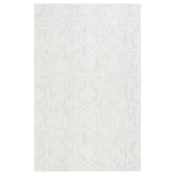 SAFAVIEH Ebony Abram Botanical Area Rug, Teal/Ivory, 8' x 10'