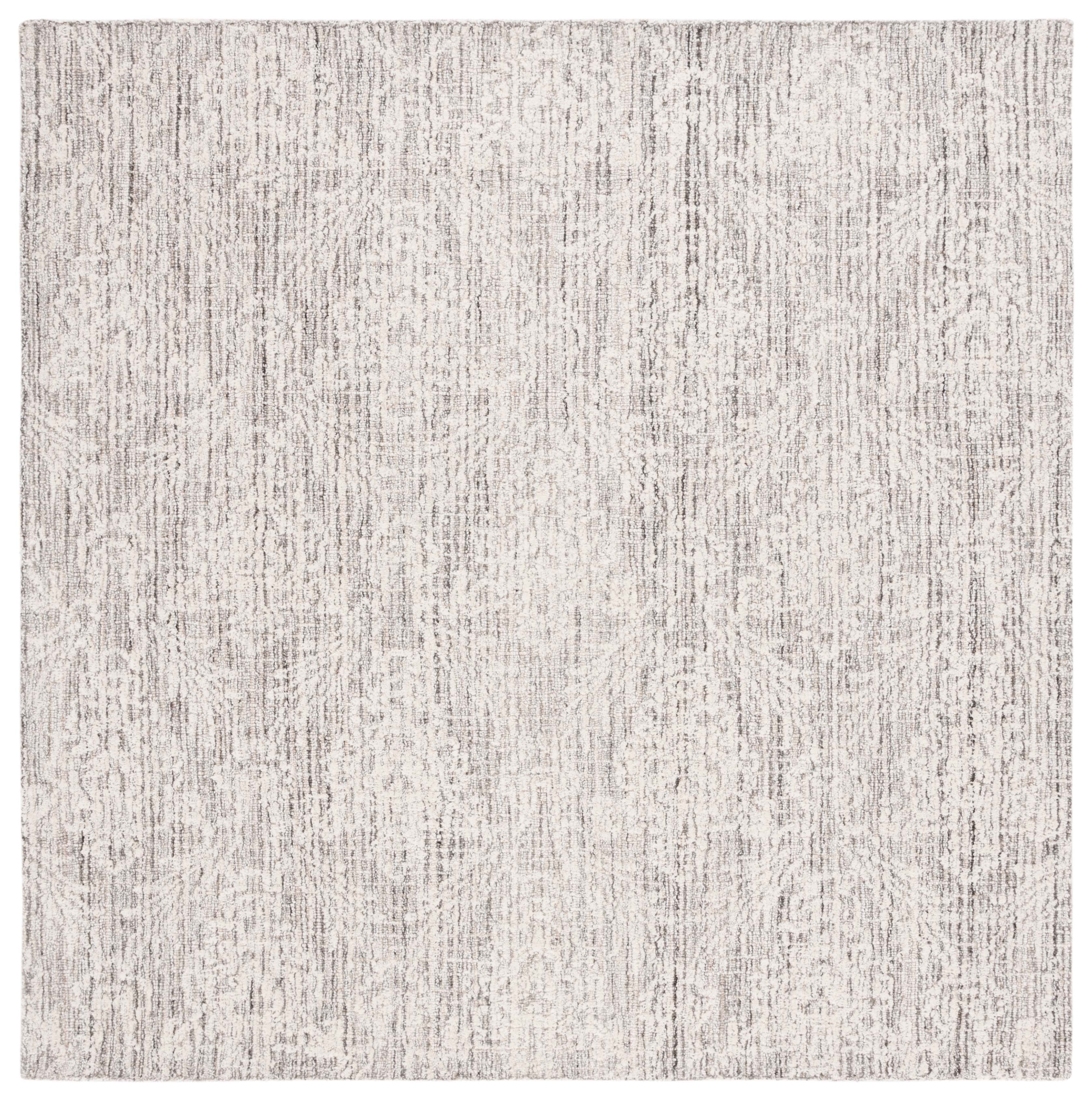 SAFAVIEH Ebony Acacia Diamond Area Rug, Grey/Ivory, 6' x 6' Square