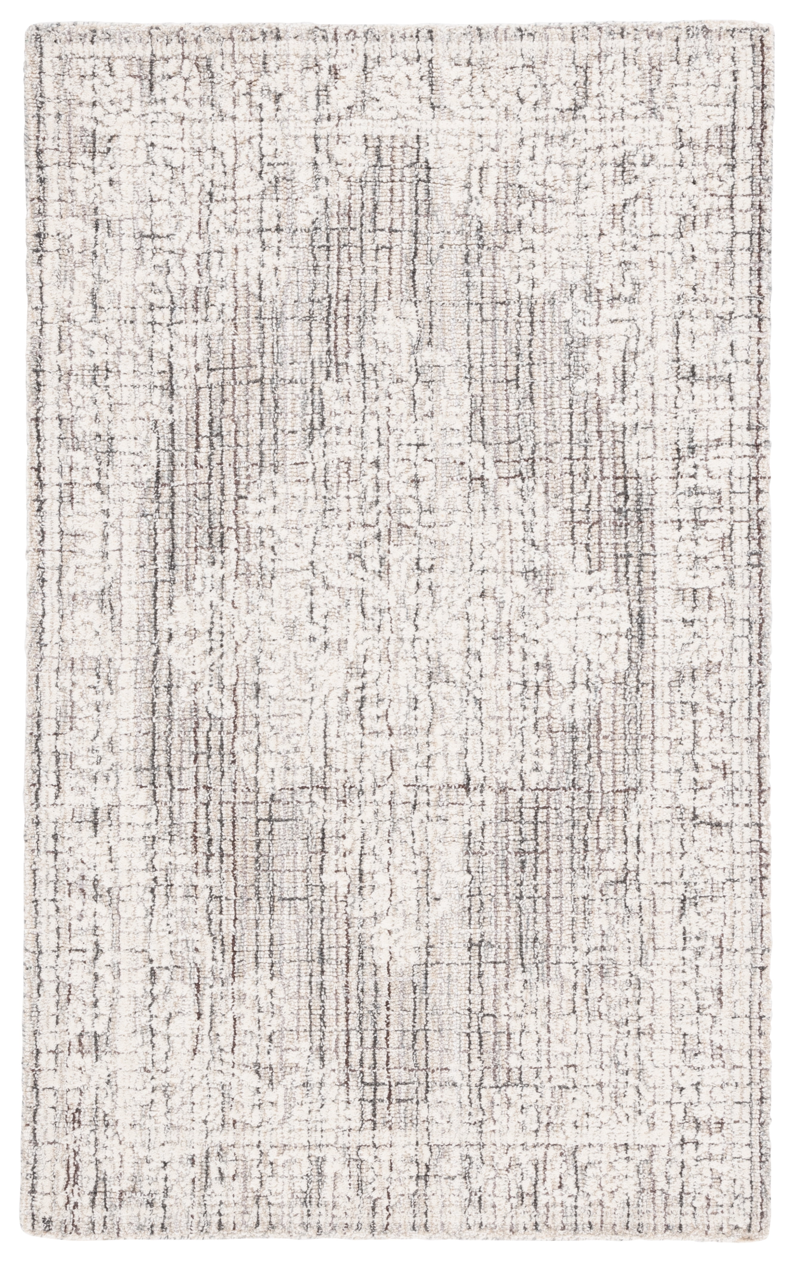 SAFAVIEH Ebony Ace Bordered Area Rug, Brown/Ivory, 3' x 5'