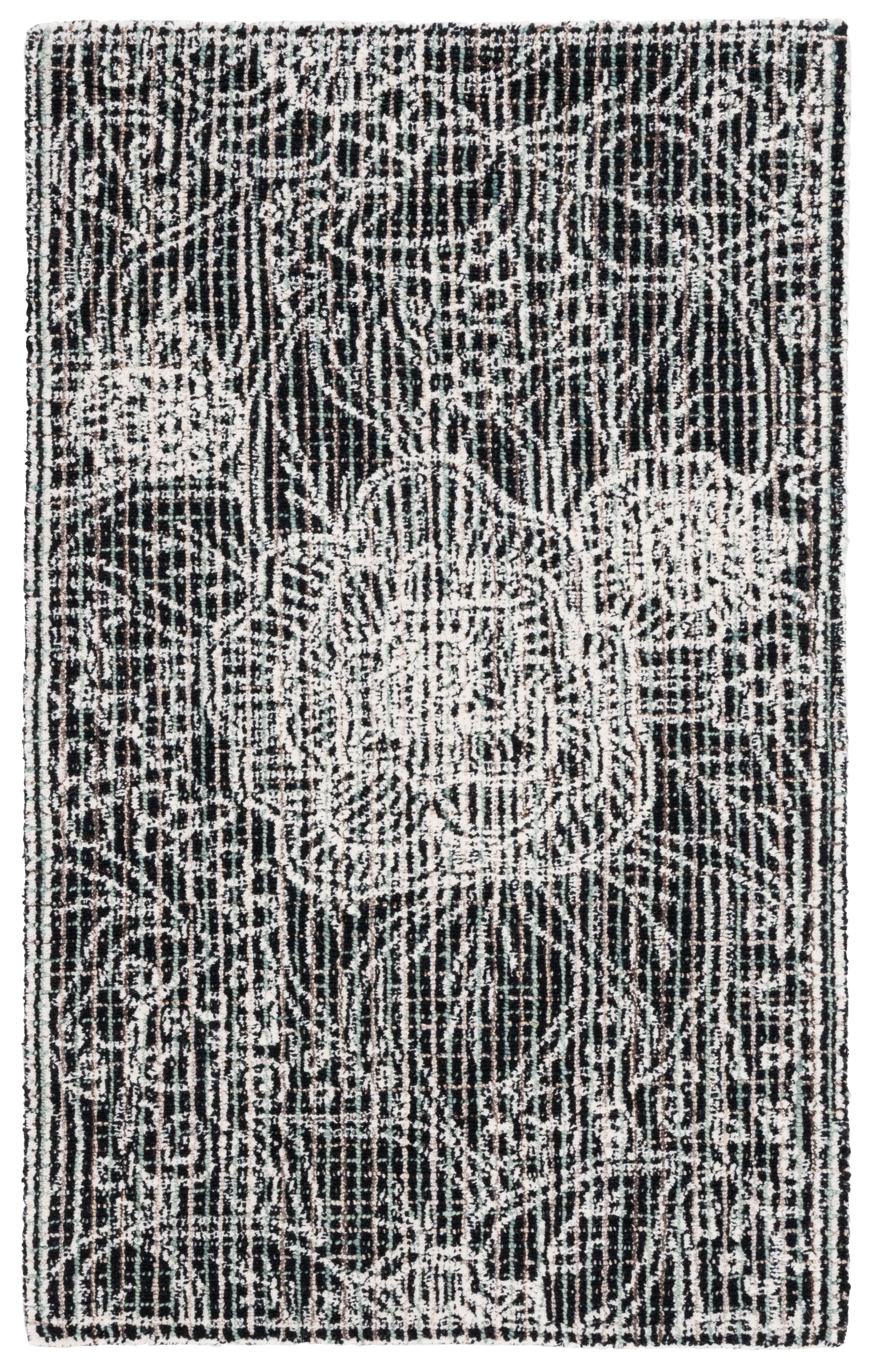 SAFAVIEH Ebony Adair Floral Area Rug, Black/Ivory, 3' x 5'