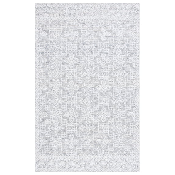 SAFAVIEH Ebony Adam Floral Area Rug, Grey/Ivory, 8' x 10'