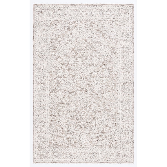 SAFAVIEH Ebony Adamina Floral Area Rug, Brown/Ivory, 8' x 10'