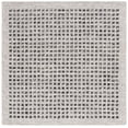 thumbnail image 1 of SAFAVIEH Ebony Adams Dot-Print Area Rug, Silver/Black, 6' x 6' Square, 1 of 11