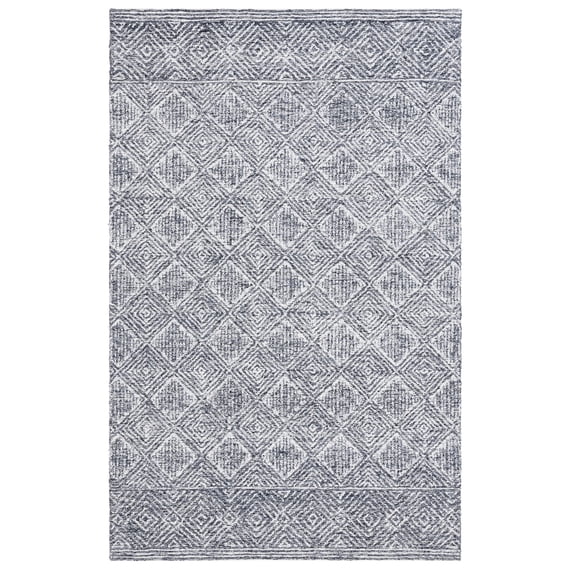 SAFAVIEH Ebony Addie Floral Area Rug, Charcoal/Ivory, 4' x 6'