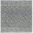thumbnail image 1 of SAFAVIEH Ebony Addie Floral Area Rug, Silver/Black, 6' x 6' Square, 1 of 8