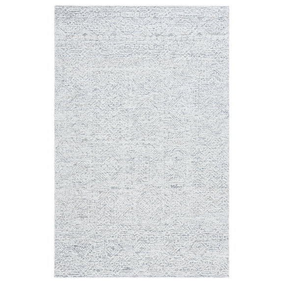 SAFAVIEH Ebony Adeline Modern Area Rug, Grey/Ivory, 3' x 5'
