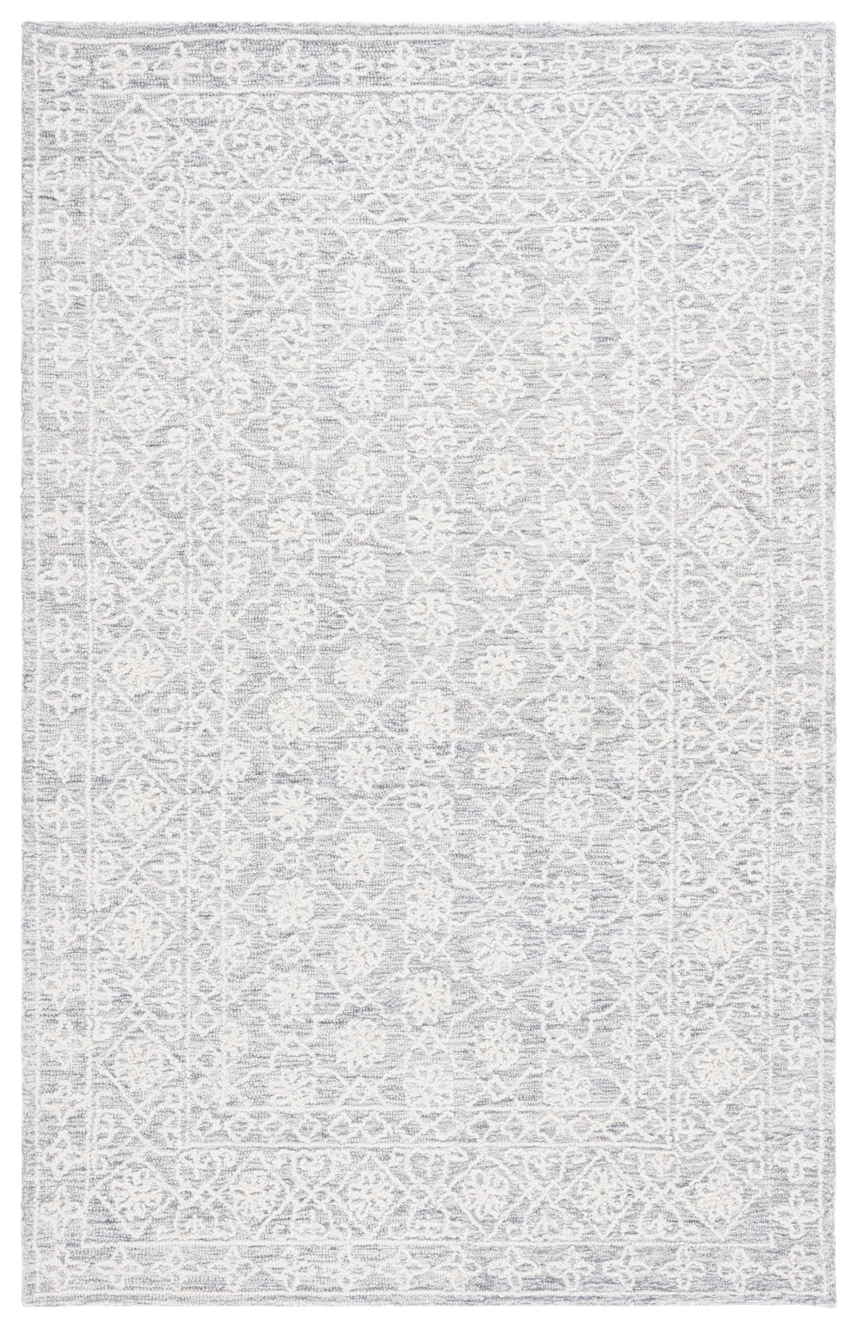 Ivory Wool 4' x 6' Hand Tufted Rectangular Rug