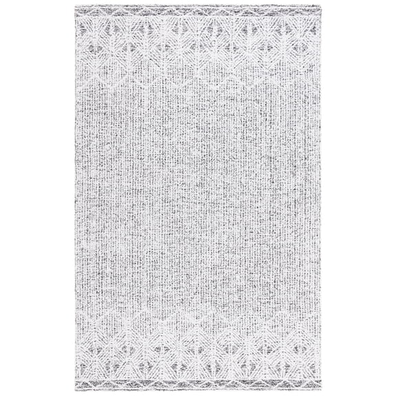SAFAVIEH Ebony Aditya Traditional Area Rug, Ivory/Black, 5' x 8'