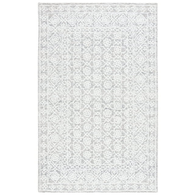SAFAVIEH Ebony Adrasteia Floral Area Rug, Ivory/Grey, 5' x 8'