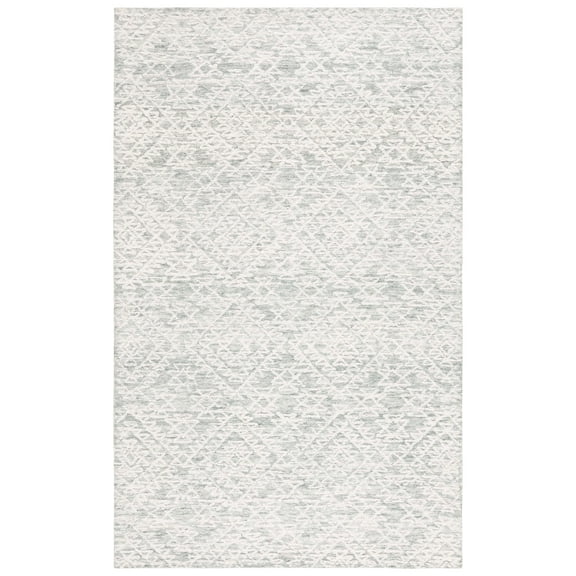 SAFAVIEH Ebony Agnes Geometric Area Rug, Ivory/Grey, 4' x 6'