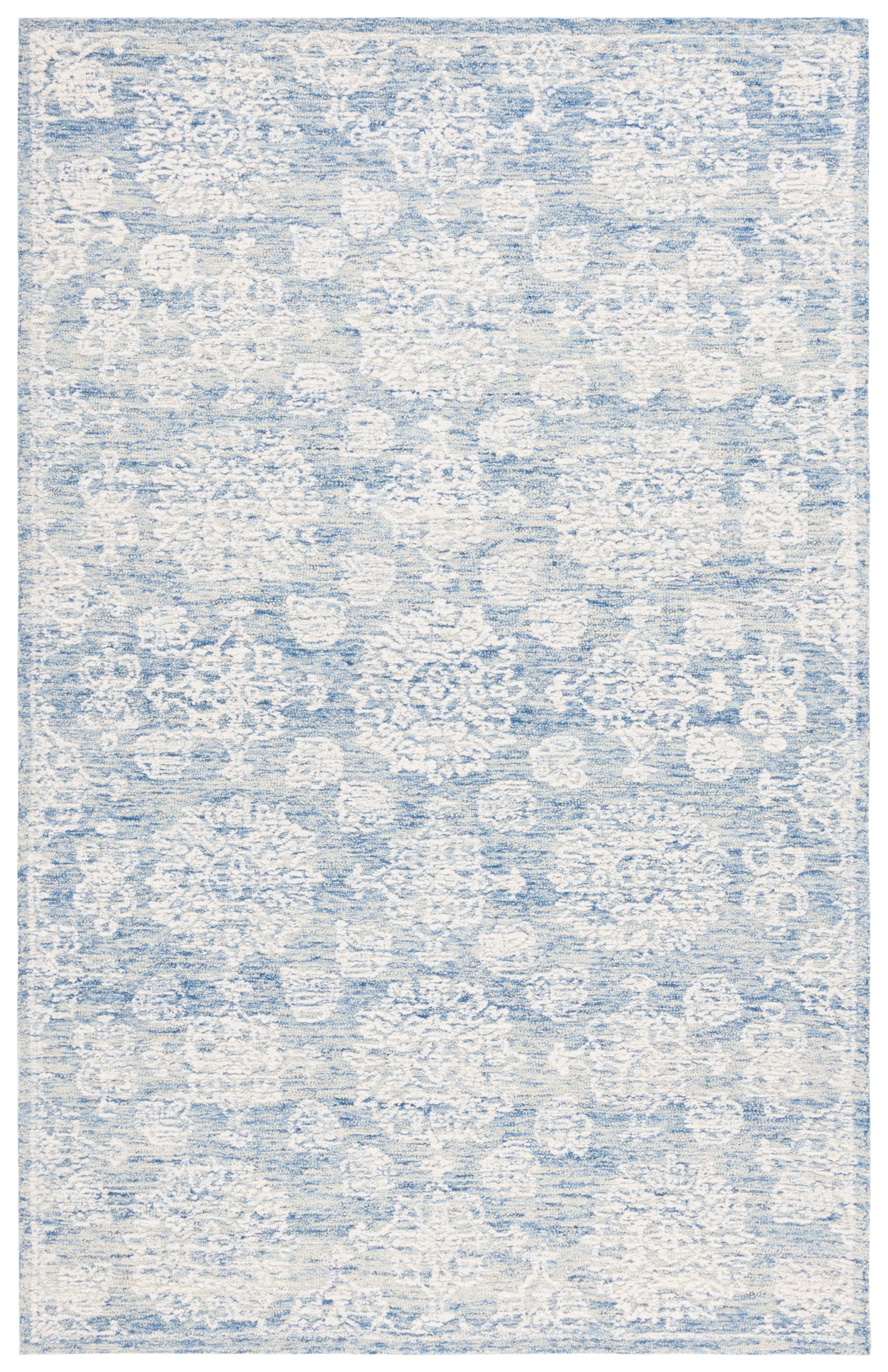 SAFAVIEH Ebony Aideen Floral Area Rug, Ivory/Blue, 4' x 6'