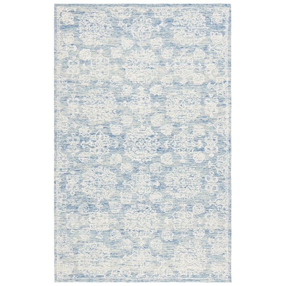 SAFAVIEH Ebony Aideen Floral Area Rug, Ivory/Blue, 5' x 8'