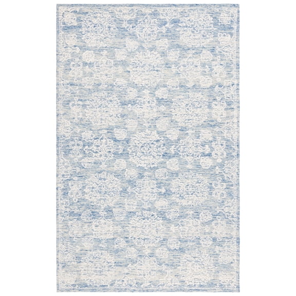SAFAVIEH Ebony Aideen Floral Area Rug, Ivory/Blue, 8' x 10'