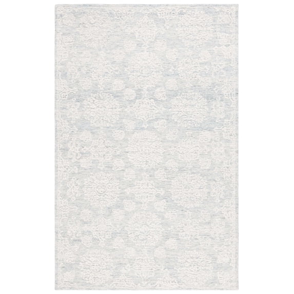 SAFAVIEH Ebony Aideen Floral Area Rug, Ivory/Light Grey, 3' x 5'