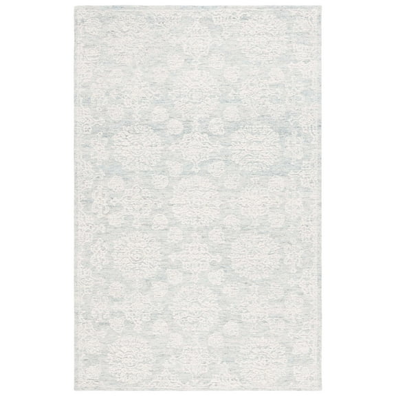 SAFAVIEH Ebony Aideen Floral Area Rug, Ivory/Light Grey, 5' x 8'