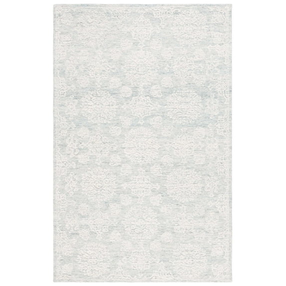 SAFAVIEH Ebony Aideen Floral Area Rug, Ivory/Light Grey, 6' x 9'