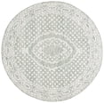 thumbnail image 1 of SAFAVIEH Ebony Aiden Bordered Area Rug, Ivory/Grey, 6' x 6' Round, 1 of 7