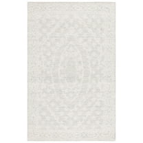 SAFAVIEH Ebony Aifric Traditional Area Rug, Ivory/Light Blue, 8' x 10'